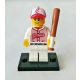 Lego Minifigure - Collectable Mini Figure - Series 3 - Baseball Player - VGC