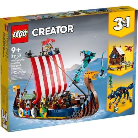 LEGO® Creator 3-in1 - Viking hajó és a Midgard kígyó (31132)