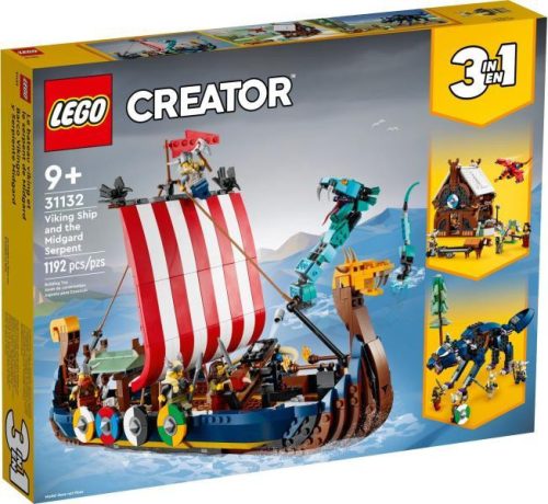 LEGO® Creator 3-in1 - Viking hajó és a Midgard kígyó (31132)