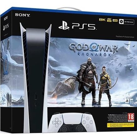 Sony PlayStation 5 (PS5) Digital Edition + God of War Ragnarök Játékkonzol