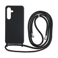 Sam S25  TPU+PC fekete tok,Fekete zsinórral
