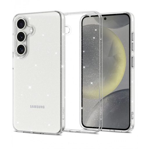 Samsung Galaxy S25 Ultra csillámos szilikon hátlap, Átlátszó