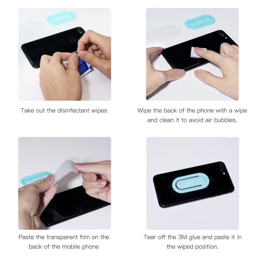 Tartó/kitámasztó telefonhoz, Fekete