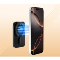 Kinyitható mágneses fém kártyatartó telefonhoz,Fekete