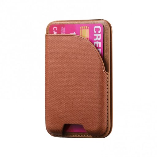 Kinyitható mágneses kártyatartó telefonhoz, Barna