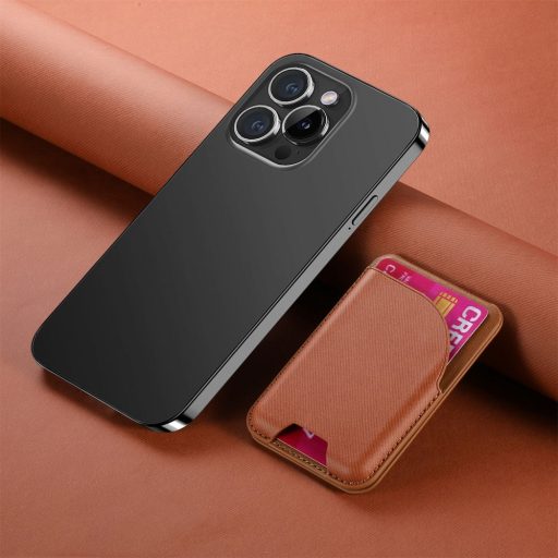 Kinyitható mágneses kártyatartó telefonhoz, Barna