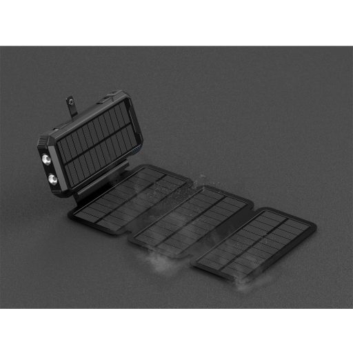 Cellect Solar Powerbank, 20000mAh, Fekete