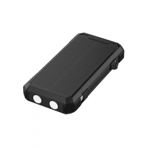 Cellect Solar Powerbank solar panellel, 20000mAh, Fekete
