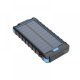 Cellect Solar Powerbank, 10000mAh, Fekete-Kék