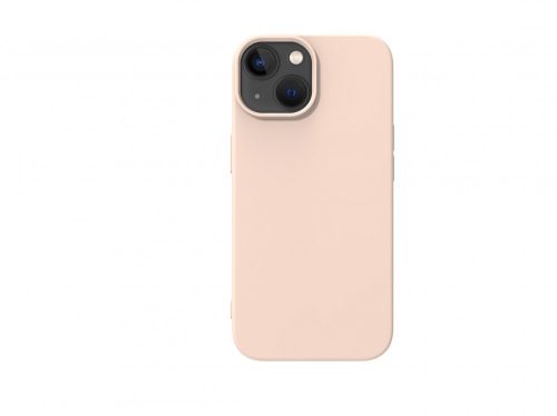 Premium szilikon tok, iPhone 15 Plus, Puder