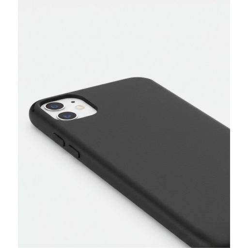 iPhone 16e prémium szilikon tok, Fekete