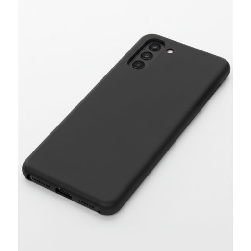 Premium szilikon tok, Samsung S25, Fekete