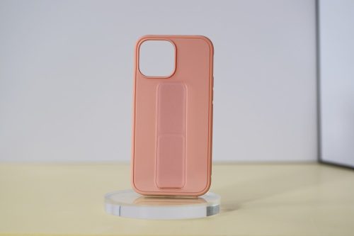 iPhone 14 TPU+PC gumírozott kitámaszt. tok,Pink