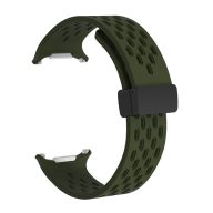   Galaxy Watch Ultra lyukacsos mágneses szil. óraszíj,24mm,Sötét