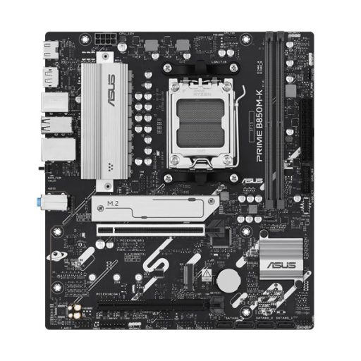 Asus Alaplap - AMD PRIME B850M-K AM5 (B850, ATX, 2xDDR5 8200+MHz, 4xSATA3, 2x M.2, HDMI+DP)