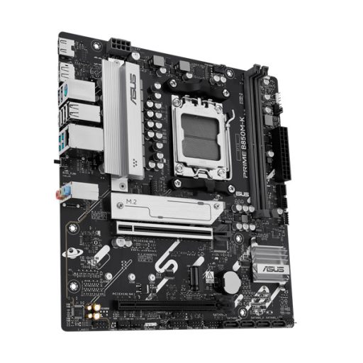 Asus Alaplap - AMD PRIME B850M-K AM5 (B850, ATX, 2xDDR5 8200+MHz, 4xSATA3, 2x M.2, HDMI+DP)