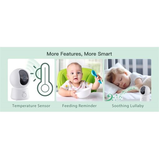 Arenti bébiőr szett - AINANNY B2 + 5" LCD (2MP, sírás-, hőmérséklet-, páratartalom figyelés, microSD, mikrofon, hangsz.)