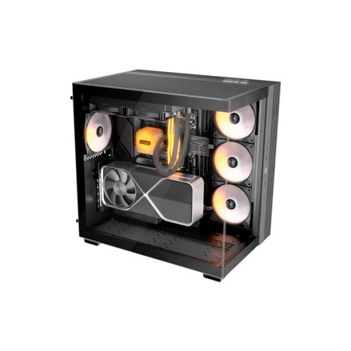 Be Quiet! Cooler 12cm - LIGHT WINGS LX 120mm PWM Reverse Black (RGB, 1500rpm, 28,5dB, fekete)