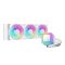 DeepCool CPU Water Cooler - LE360 WH V2 (max 31,6dB; max. 128,93 m3/h; 3x12cm, A-RGB LED, fehér)