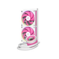   ID-Cooling CPU Water Cooler - FX240 INF PINK (29.9dB; max. 132,52 m3/h; 2x12cm, A-RGB, rózsaszín)