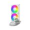ID-Cooling CPU Water Cooler - FX240 INF WHITE (27.2dB; max. 98,54 m3/h; 2x12cm, A-RGB, fehér)