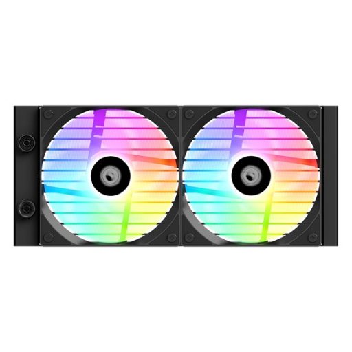 ID-Cooling CPU Water Cooler - FX240 LCD (27,2dB; max. 98,54 m3/h; 2x12cm, A-RGB, fekete)