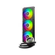   ID-Cooling CPU Water Cooler - FX360 INF (27.2ddB; max. 98,54 m3/h; 3x12cm, A-RGB, fekete)