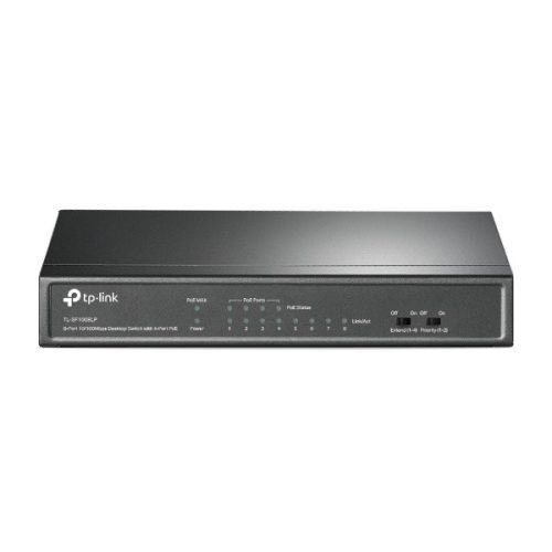 TP-Link Switch  PoE - TL-SF1008LP (8 port 100Mbps; 8/4 af PoE port, 41W)