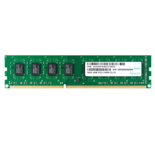 Apacer Memória Desktop - 8GB DDR3 (1600Mhz, CL11, 1.5V)