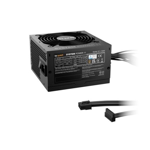Be Quiet! Tápegység 750W - SYSTEM POWER 11 (80+ Bronze, ATX3.1, PCIe5.1, fekete)
