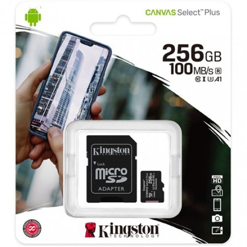 Kingston Canvas Select Plus MicroSDHC 256GB, C10