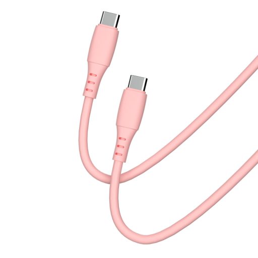 Extra puha szilikon adat és töltőkábel, Pink