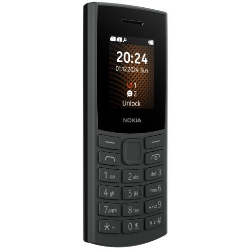Nokia 105 2G DS kártyafüggetlen mobiltelefon fekete