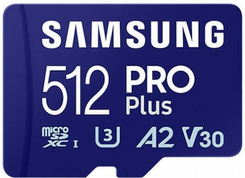 Samsung Pro Plus microSD kártya R180/W130, 512GB