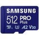 Samsung Pro Plus microSD kártya R180/W130, 512GB