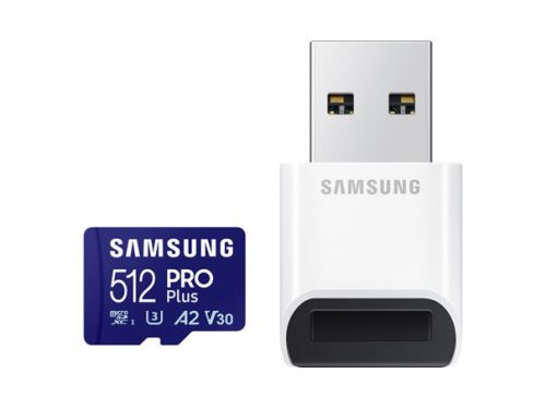 Samsung Pro Plus microSD kártya+kártyaolvasó,512GB