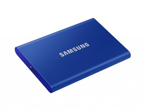 Samsung T7 hordozható SSD, 2TB, USB 3.2,Kék