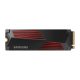 Samsung 990 PRO Heat-Sink, PCIe 4.0, NVMe 2.0, 4TB, 2400 TBW