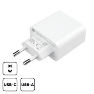   XIAOMI Mi 33W dual Type-A és Type-C fali töltő fehér BHR4996GL