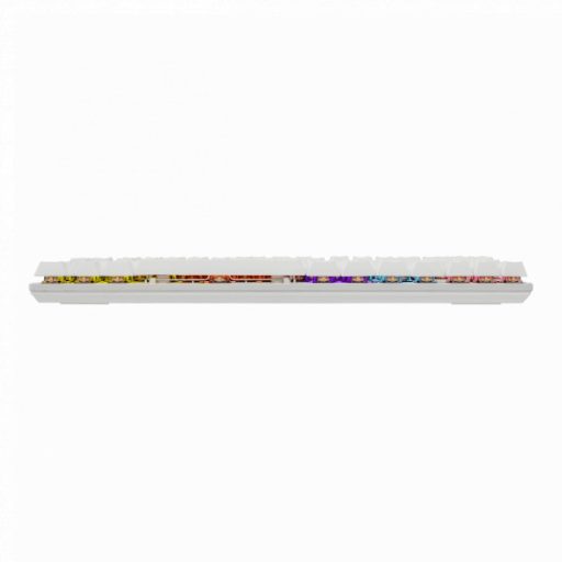 WHITE SHARK COMMANDOS mechanikus (red switch) gamer billentyűzet (magyar), fehér