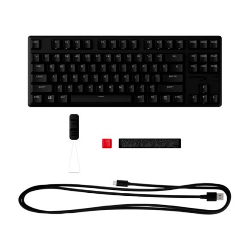 HP HYPERX vezetékes mechanikus gaming billentyűzet Alloy Origins Core PBT piros switch - brit lokalizáció