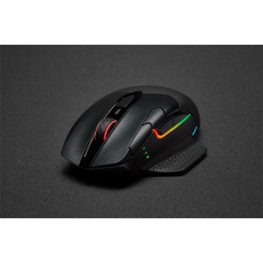 CORSAIR Vezetékes/Vezeték Nélküli Egér Gaming, DARK CORE RGB PRO, 8 programozható gomb, RGB, 18000dpi, fekete