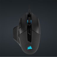   CORSAIR Vezetékes Egér Gaming, NIGHTSWORD RGB Tunable, 8 programozható gomb, RGB Világítás, 18000dpi, fekete