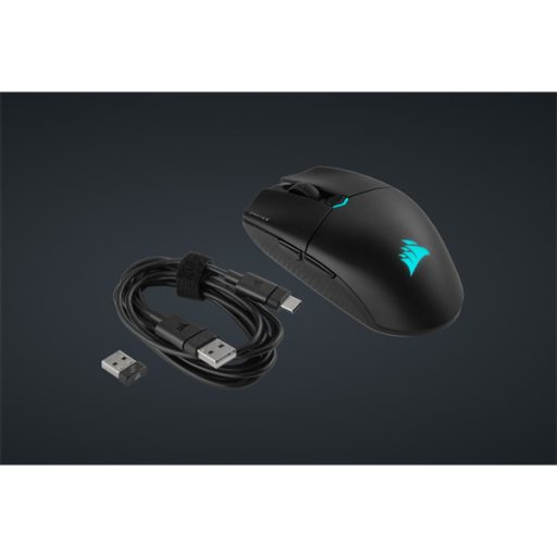CORSAIR Vezetékes/Vezeték Nélküli Egér Gaming, KATAR ELITE, 6 programozható gomb, RGB Világítás, 26000dpi, fekete