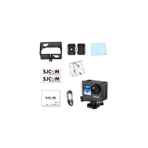 SJCAM Action Camera SJ4000 Dual Screen, WIFI, 16 MP, Black, 4K, vízálló tokkal, kettős képernyő, 4 videó + 4 fotófunkció