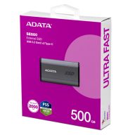 ADATA SSD Külső USB 3.2 500GB SE880 Elite, Type-C, Szürke