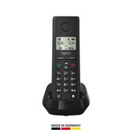 GIGASET DECT telefon, PURE 200, fekete