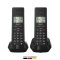 GIGASET DECT telefon, PURE 200 Duo, fekete