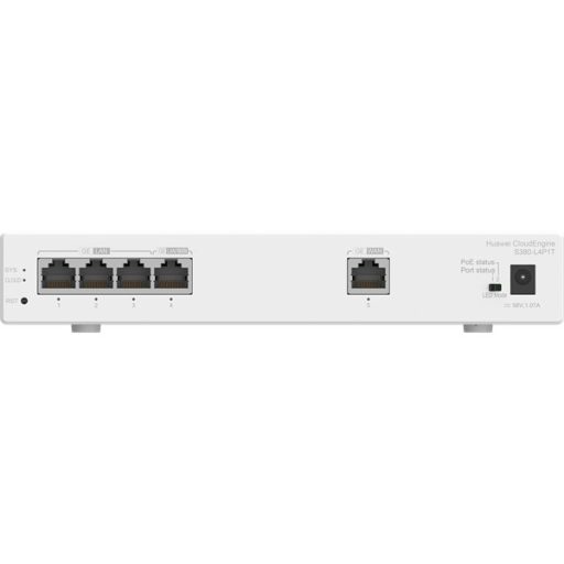 Huawei eKit Engine Gateway 1x1000Mbps (WAN) + 4x1000Mbps (50W POE+ LAN), Asztali - S380-L4P1T