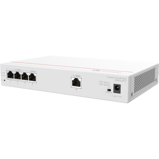 Huawei eKit Engine Gateway 1x1000Mbps (WAN) + 4x1000Mbps (50W POE+ LAN), Asztali - S380-L4P1T